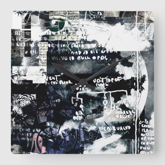 Geheime symbolen vierkante klok (Voorkant)