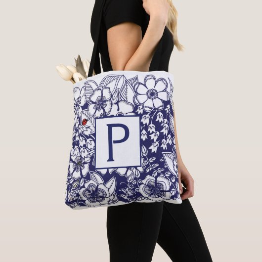 Geheime tuin geMonogramed All-Over Print Tas (Dichtbij)