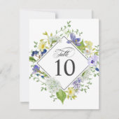 Geheime Tuin Rustieke Wildbloemen Tafelnummers (Voorkant)