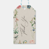Geheime Tuin WildFlowers Frame Bedank kaart Cadeaulabel (Voorkant)
