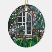 Geheime tuindeur keramisch ornament (Links)