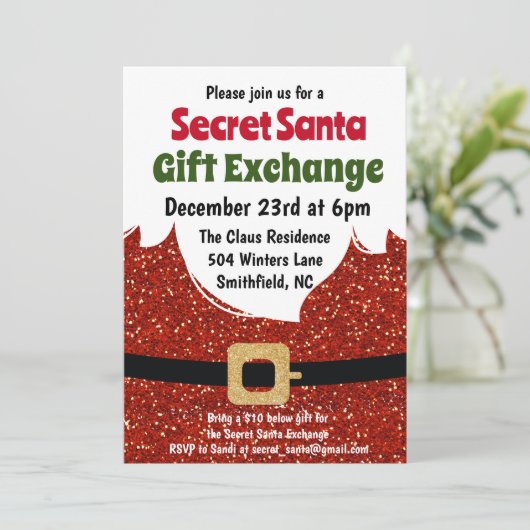 Geheime uitnodiging tot uitwisseling van cadeaus v (Staand voorkant)