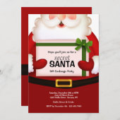 Geheime uitnodiging voor kerstfeestdag (Voorkant / Achterkant)