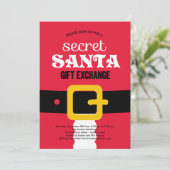 Geheime uitnodiging voor kerstfeestdagen (Staand voorkant)