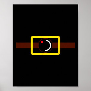 Geheime video-opname Grappige camera Halloween Kos Poster