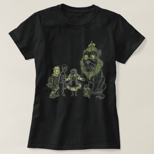 Geheime wizard van Oz Retro T-shirt (Design voorkant)