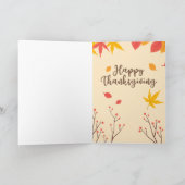 Geheime zuster Happy Thanksgiving Kaart (Binnen)