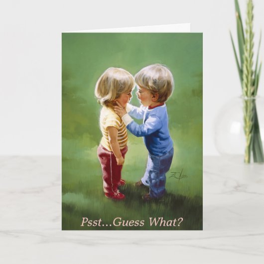 Geheimen delen feestdagen kaart (Voorkant)