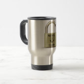 Geheimen in roestvrije Mok (Voorkant links)