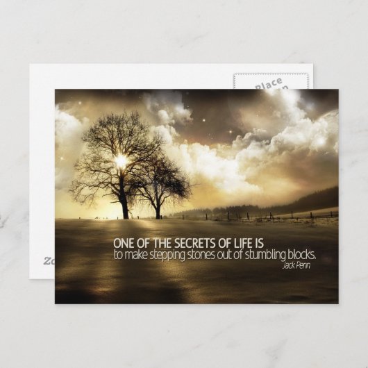 Geheimen van het leven Motivatie Briefkaart (Voorkant / Achterkant)