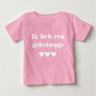 Geheimpje ik mot grote zus baby T-shirt