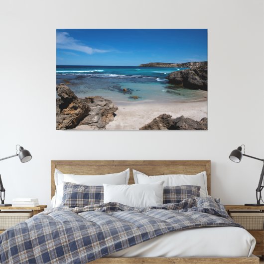 Geheimte baai op Kangaroo Canvas Afdruk (Insitu (Slaapkamer))