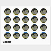 GEHEUGEN AAN DE UKRAÏNE CLASSIC ROND STICKER (Vel)