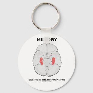 Geheugen begint in de Hippocampus (psychologie) Sleutelhanger