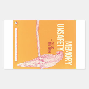 Geheugen onveilig is voor de sticker Vogels