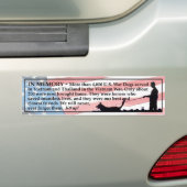 Geheugen - Oorlogshonden Bumpersticker (Op auto)