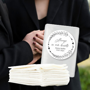 Geheugen van. Funeral Gift Ronde Sticker