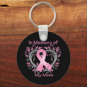 Geheugen van het hart van mijn moeder: borstkanker sleutelhanger (Voorkant)