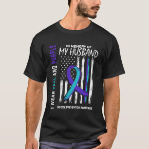 Geheugen van mijn echtgenoot: zelfmoordpreventie t-shirt