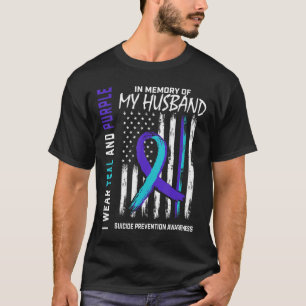 Geheugen van mijn echtgenoot: zelfmoordpreventie t-shirt