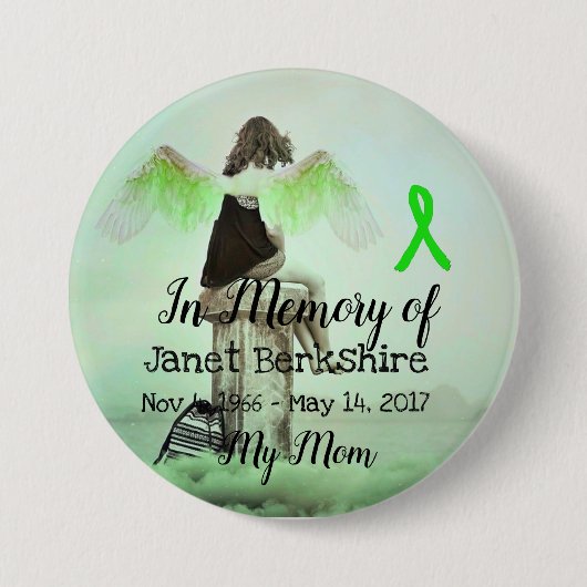 Geheugen van mijn mama Lyme Memorial Button (Voorkant)