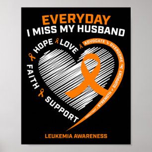 Geheugen van mijn man Herinnering Leukemie Awarene Poster