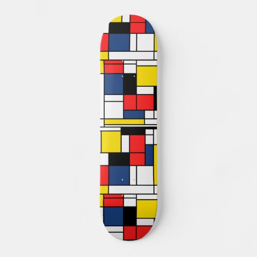 Geheugen van Mondriaan - Schaats Deck Skateboard (Voorkant)