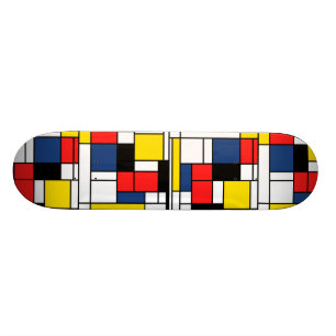 Geheugen van Mondriaan - Schaats Deck Skateboard