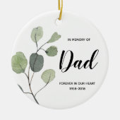 Geheugen van pap Greenery Ornament kerstcadeautjes (Voorkant)