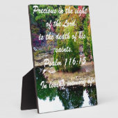 Geheugen van Psalm 116:15 Fotoplaat (Zijkant)