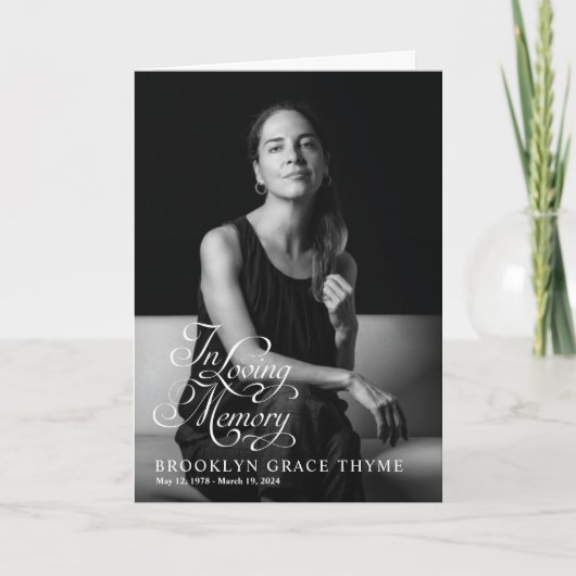 Geheugen volledig foto-Memorial-programma Programma (Voorkant)