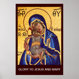 GEHEUGEN VOOR JESUS EN MARY POSTER