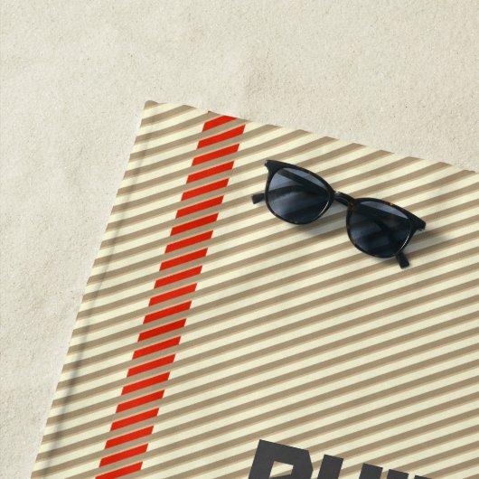 Geheugengeek harde schijf met aangepaste tekst mak strandlaken (In situ)