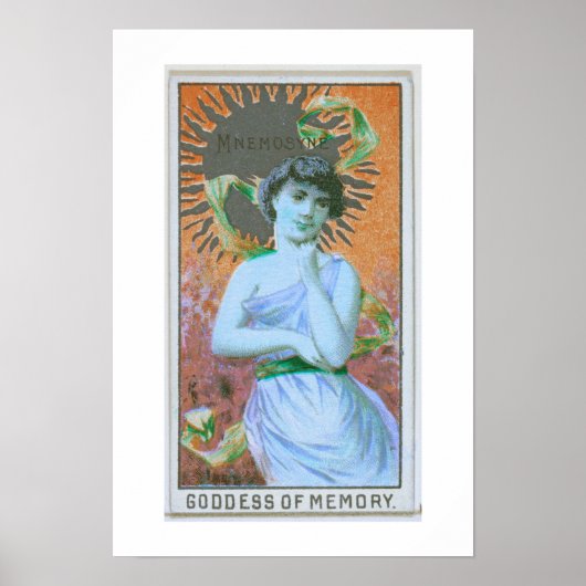 Geheugengodin, Mnemosyne, Poster afdrukken (Voorkant)