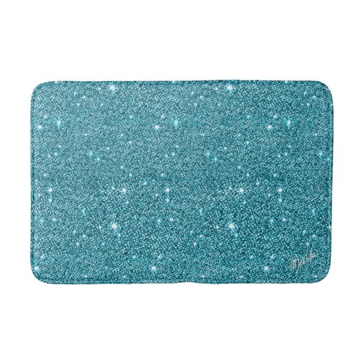Geheugenschuim Aqua Glitter Medium Bath Mat 20" x  (Voorkant)