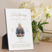 Geheugenscript en foto-herdenkingsbelang behouden fotoplaat