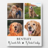 Geheugensympathie voor gezelschapsdieren Aangepast Fotoplaat (Voorkant)