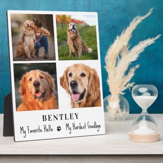 Geheugensympathie voor gezelschapsdieren Aangepast Fotoplaat (Zijkant)