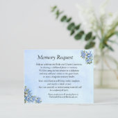 Geheugenverzoek - Blue Peony Kaart (Staand voorkant)