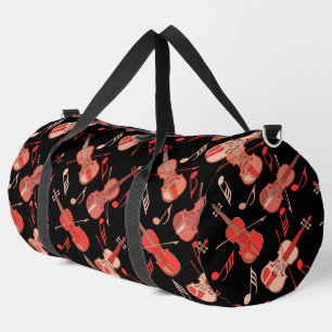 Gehoekte viool en Muzieknoten Plunjezak