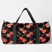 Gehoekte viool en Muzieknoten Plunjezak (Voorkant)