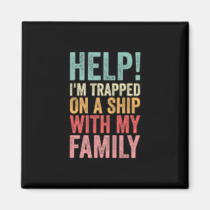 Geholpen Op Een Schip Met Mijn Familie Cruise Grap Magneet