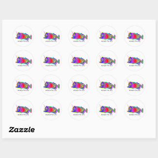 GEHOOGD VOOR LEVEN Meerdere kleuren Ronde Sticker