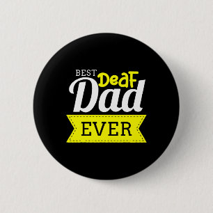 Gehoor - Doof - Niet in staat om te horen - Doof b Ronde Button 5,7 Cm