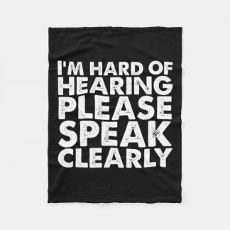 Gehoor van doof gehoor verminderd ASL gebarentaal Fleece Deken
