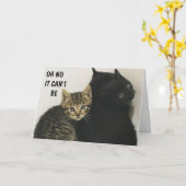 GEHOORD "JIJ" WORDT "60" MEOW!!! KAART (Gele Bloem)