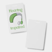 Gehoorgestoord Badge (Voor- en achterkant)