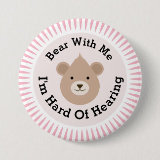Gehoorlijk Ronde Button 7,6 Cm