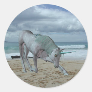 Gehoornde eenhoorn Stickers