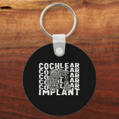 Gehoorverlies Bewustmaking Doaf Cochlear Implant A Sleutelhanger (Voorkant)